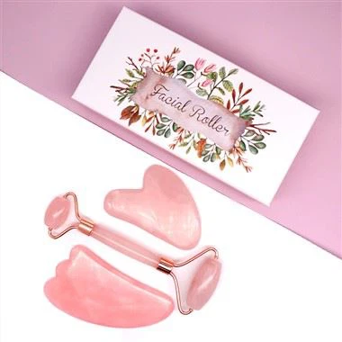 Massager προσώπου Jade Roller Gua Sha Set