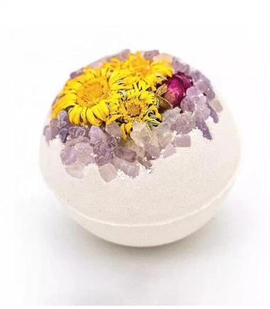 Βόμβες λουλουδιών ξηρού λουλουδιού με κρύσταλλο