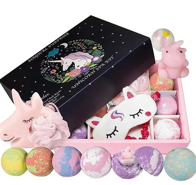 Σετ δώρων βόμβας μπάνιου Unicorn